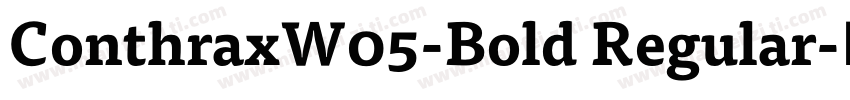 ConthraxW05-Bold Regular字体转换